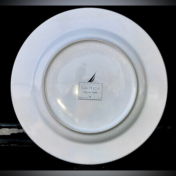 Vintage Discontinued 1990s NAUTICA Tableware TISBURY TAUPE Paisley Dinner Plate - Picture 10 of 10